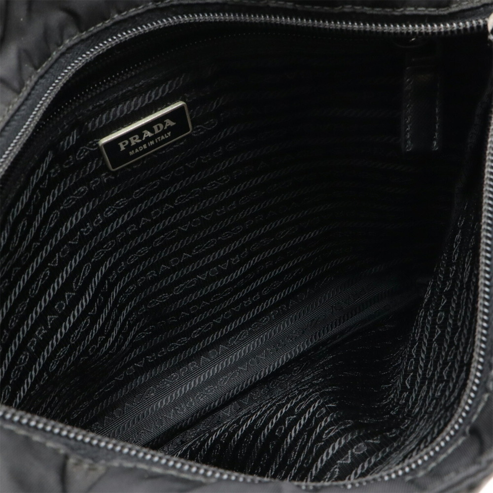 PRADA Black Leather Shoulder Bag - Picture 9 of 10